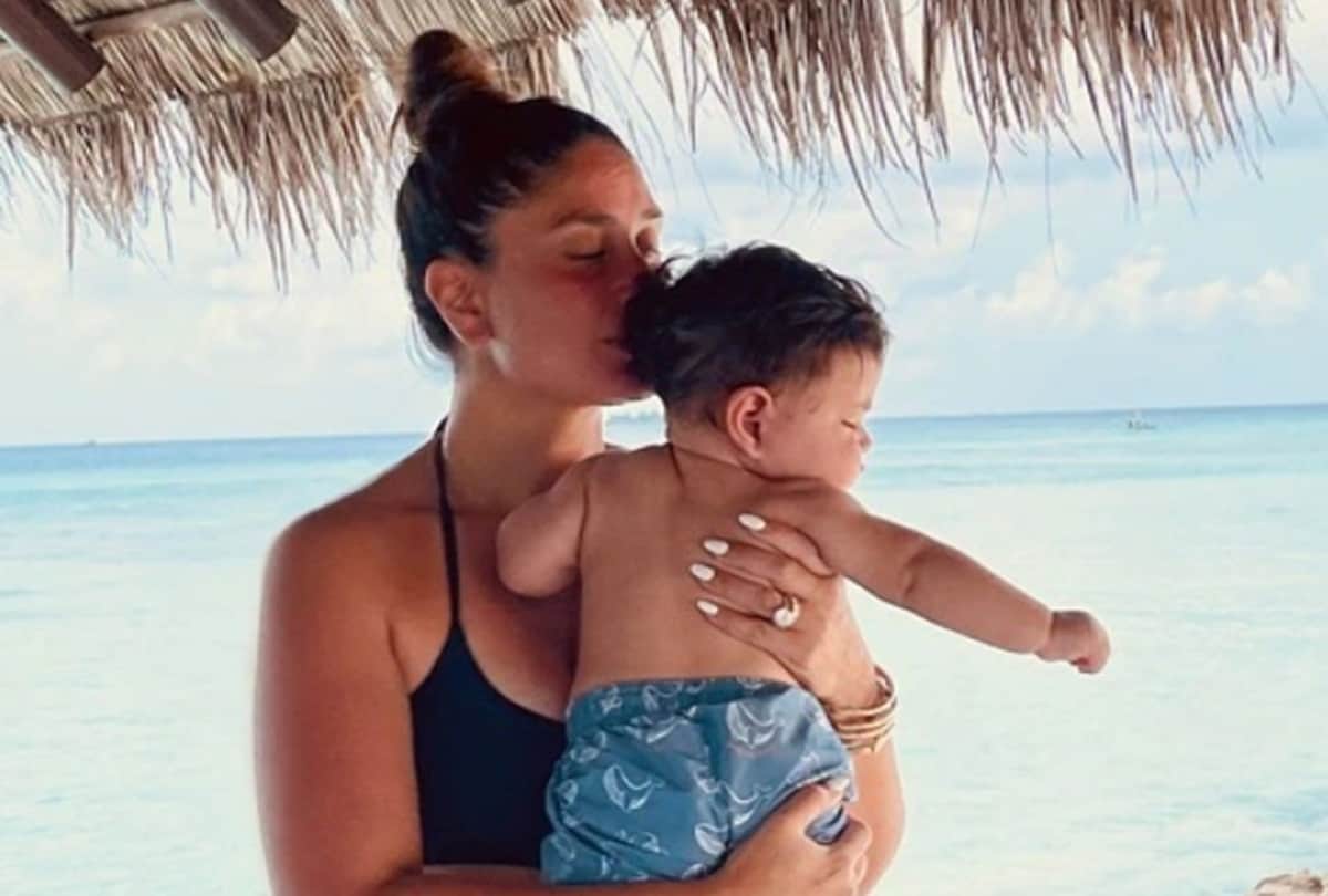 Kareena Kapoor clings on to her 'life' Jeh as he turns six months old see pic