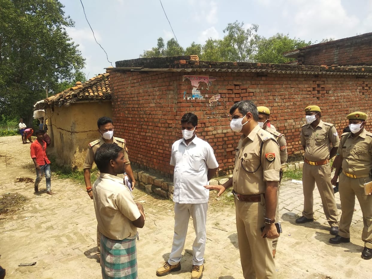 stir in village of sonebhadra after threat letter found pasted at house of three real brothers written lal salam threatening blast bomb if 50 lakh was not given