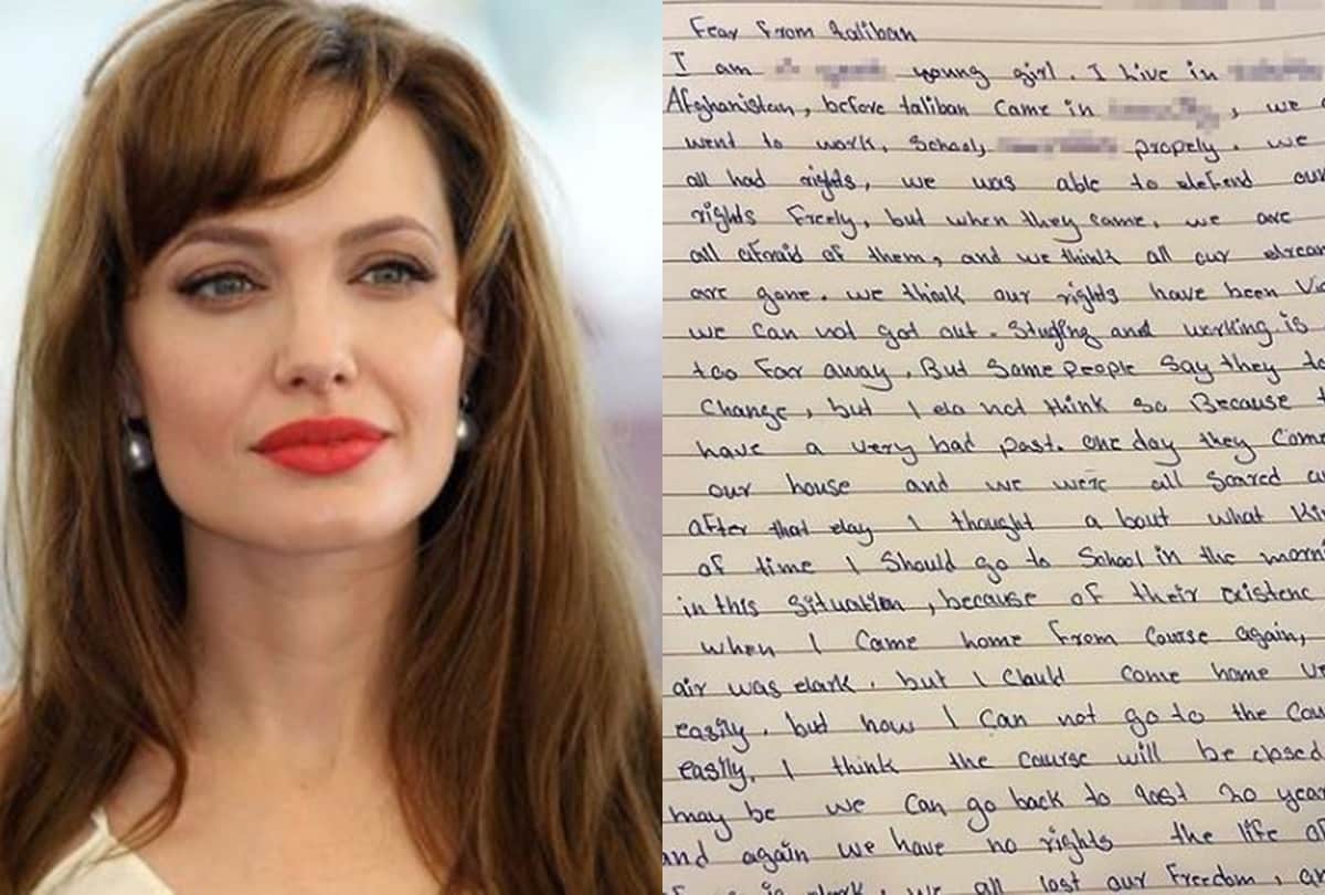 Angelina jolie debut on instagram share afghani teenage girl heartbroken letter as her first post