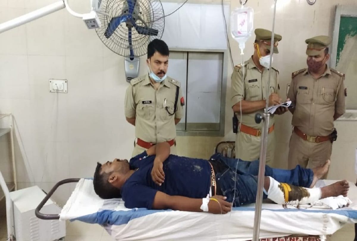 Encounter between police and miscreants in Gorakhpur of uttar pradesh