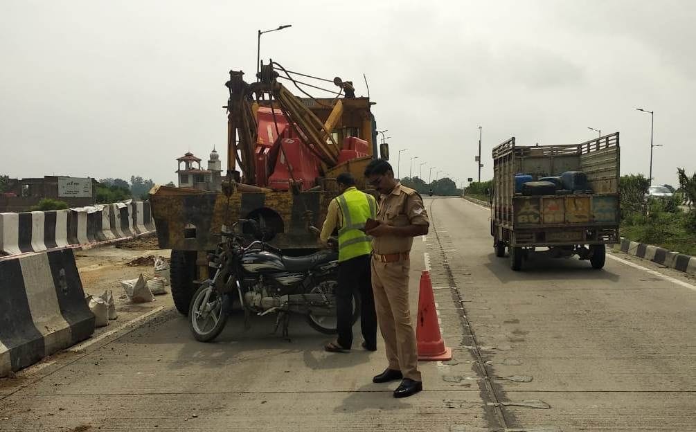 container ruined byke rider mother and son, died