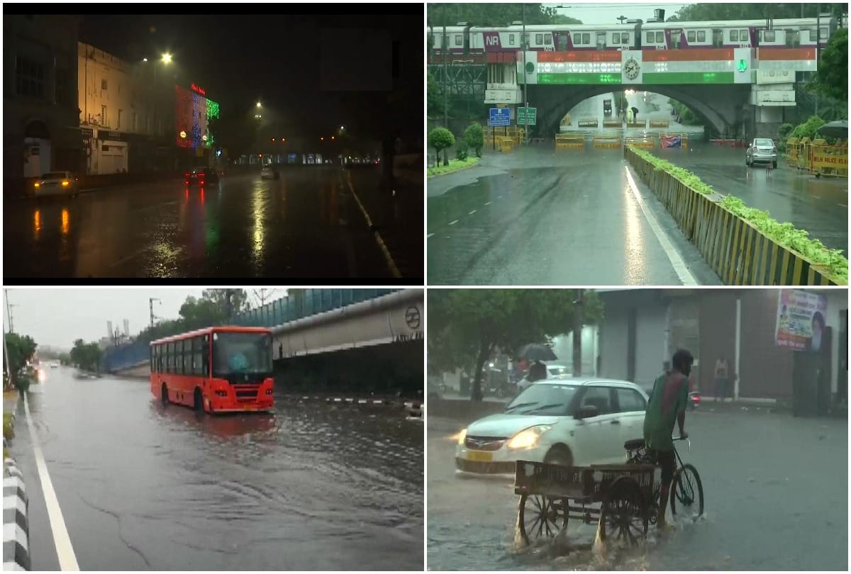 Delhi NCR Rain: Heavy Rain Leads to Waterlogging in Many Areas, Traffic Movement Closed On Many Routes