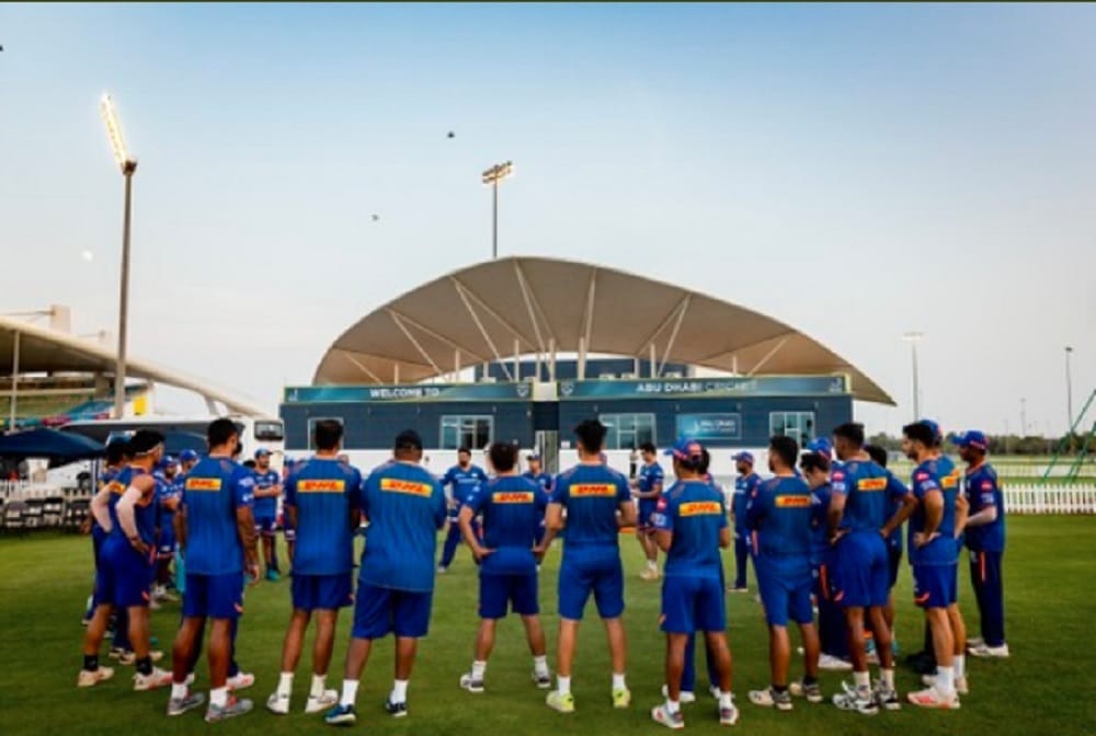 IPL 2021, Mumbai Indians players had their first training session today at Abu Dhabi