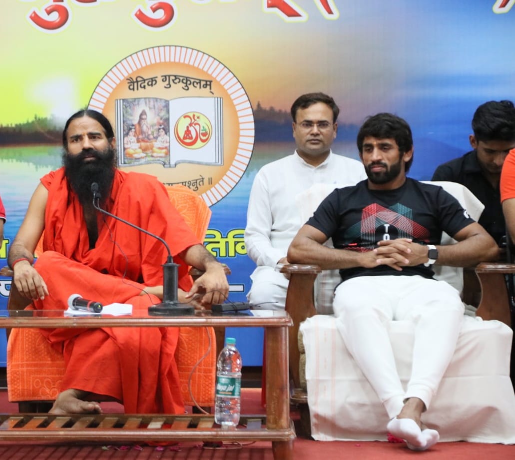 Haridwar: Patanjali honors tokyo Olympian, Swami Ramdev announces to make brand ambassador