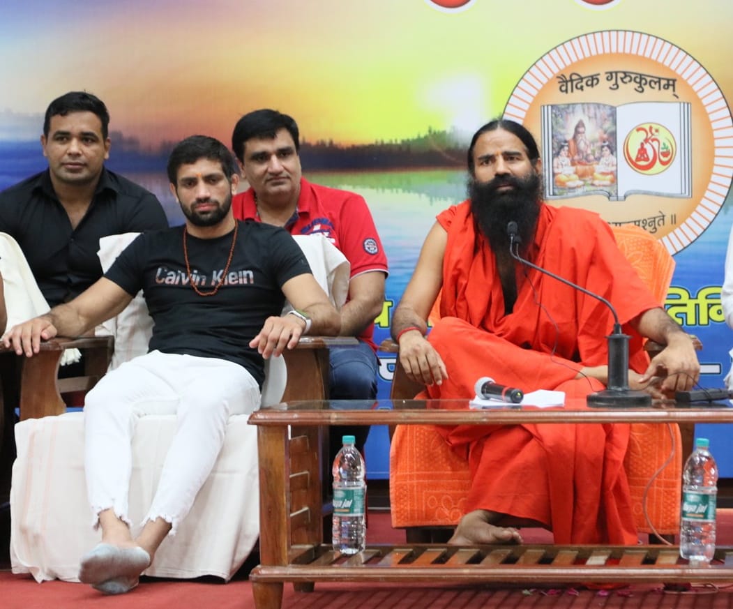 Haridwar: Patanjali honors tokyo Olympian, Swami Ramdev announces to make brand ambassador