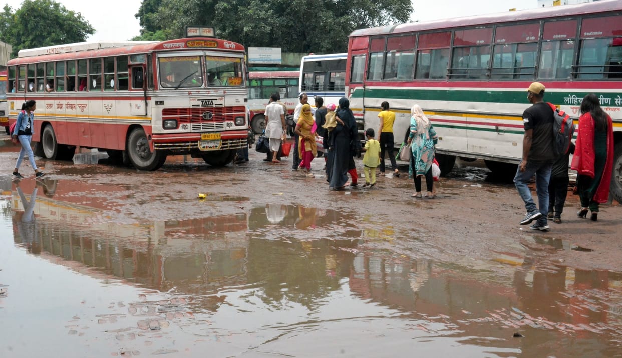 Passengers were upset due to not getting the bus