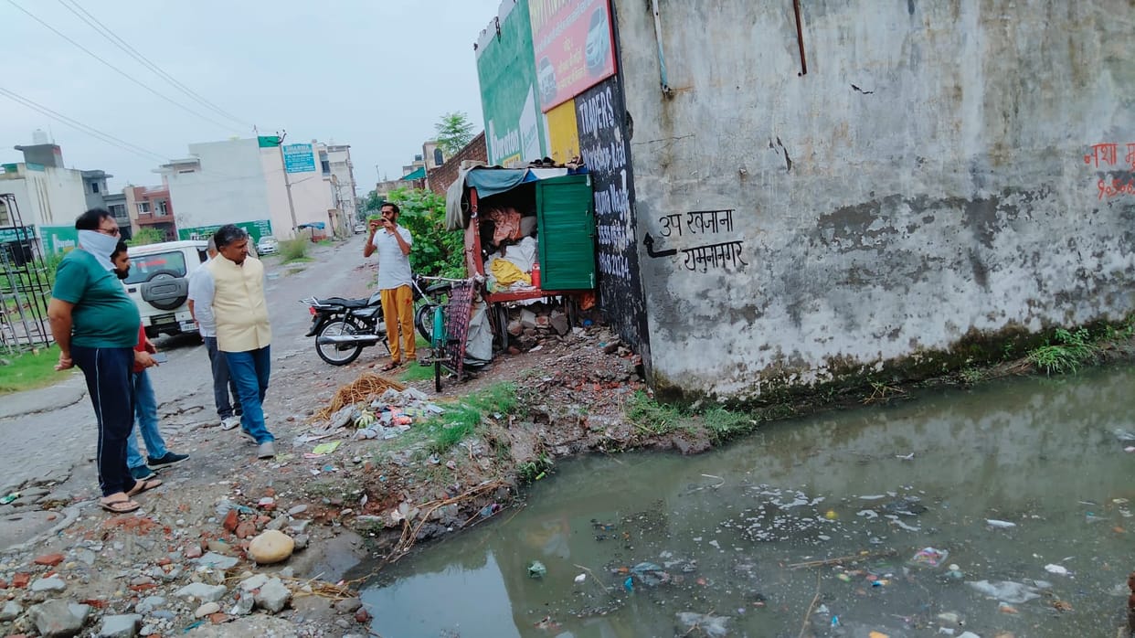 Mayor took stock of waterlogging, Yamunanagar