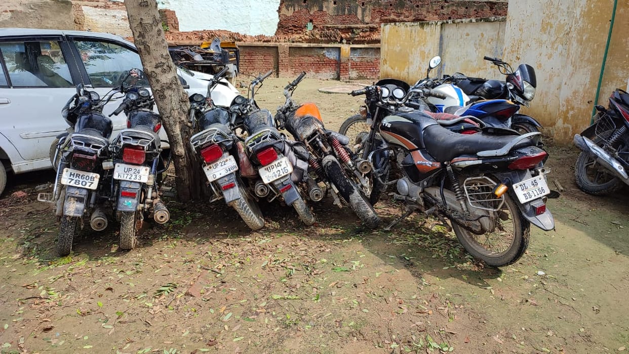 Attack on people fishing, bike also burnt