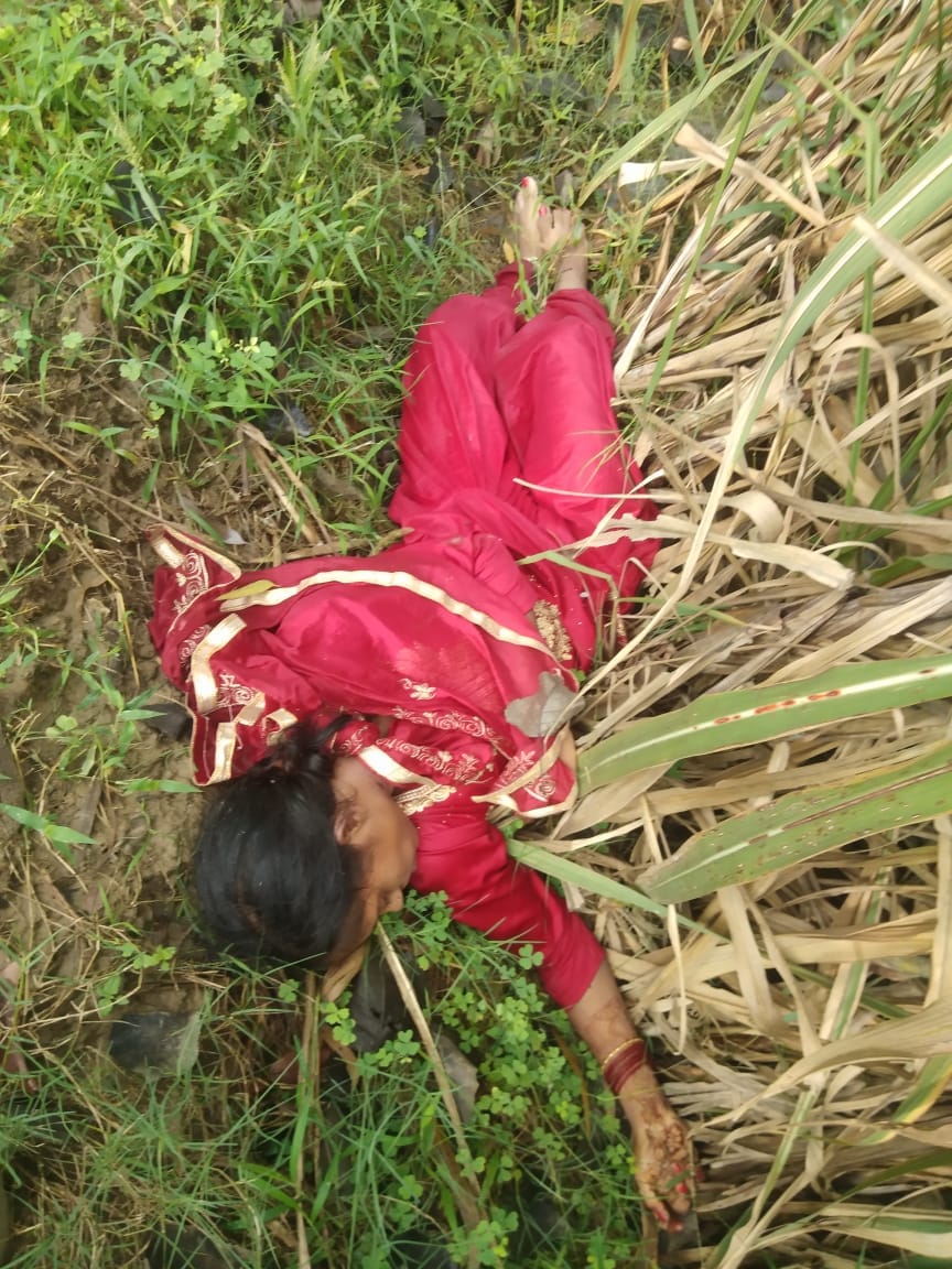 Woman dead body found in forest in Muzaffarnagar up