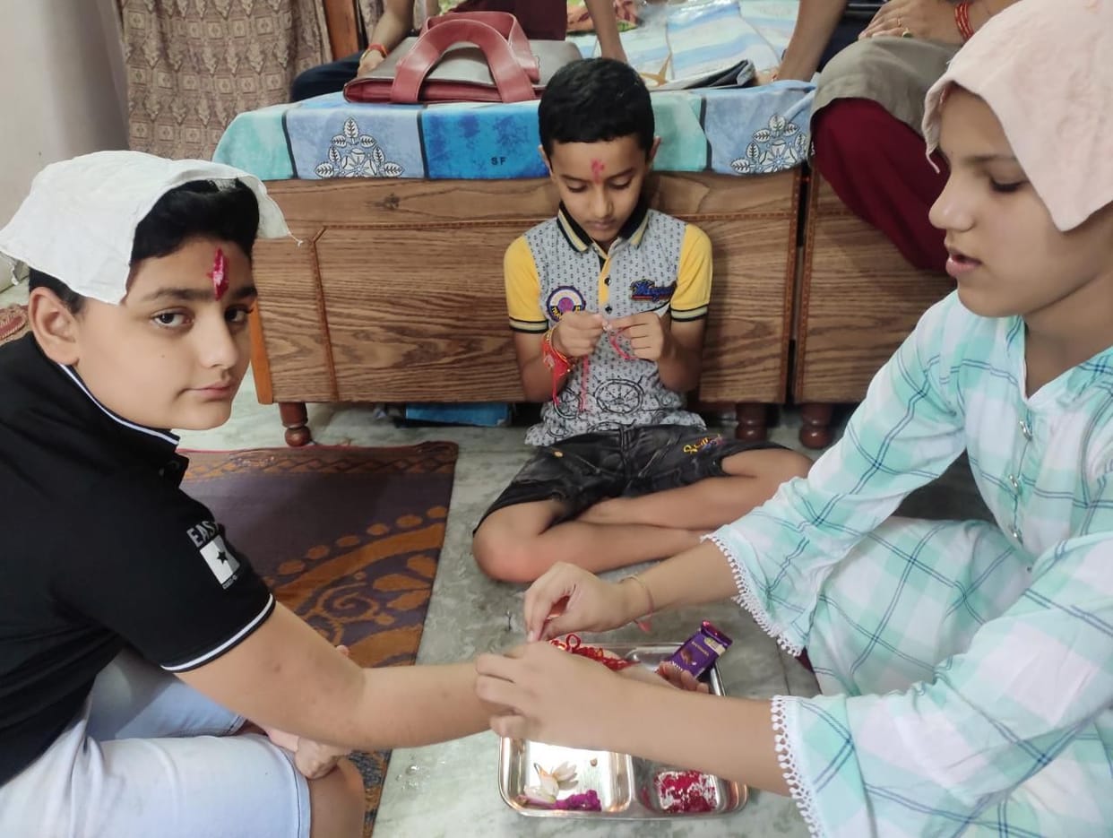 The festival of Rakshabandhan celebrated with pomp in the district Una