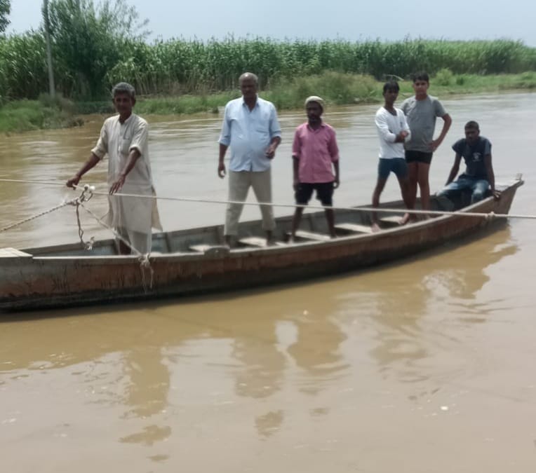 Water receded in Solani river, trouble increased