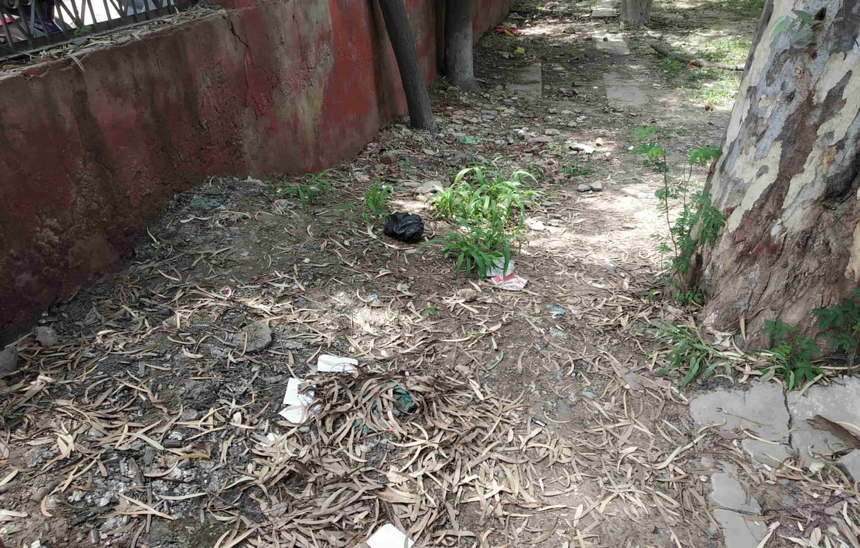 Rao Tularam Park is in bad shape due to lack of cleanliness and maintenance
