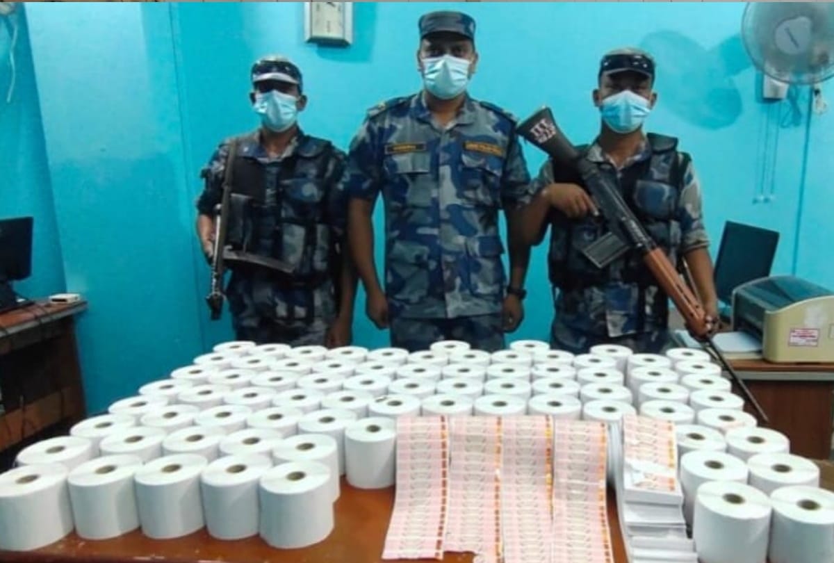 Fake stickers worth 2.5 crores recovered in Nepal