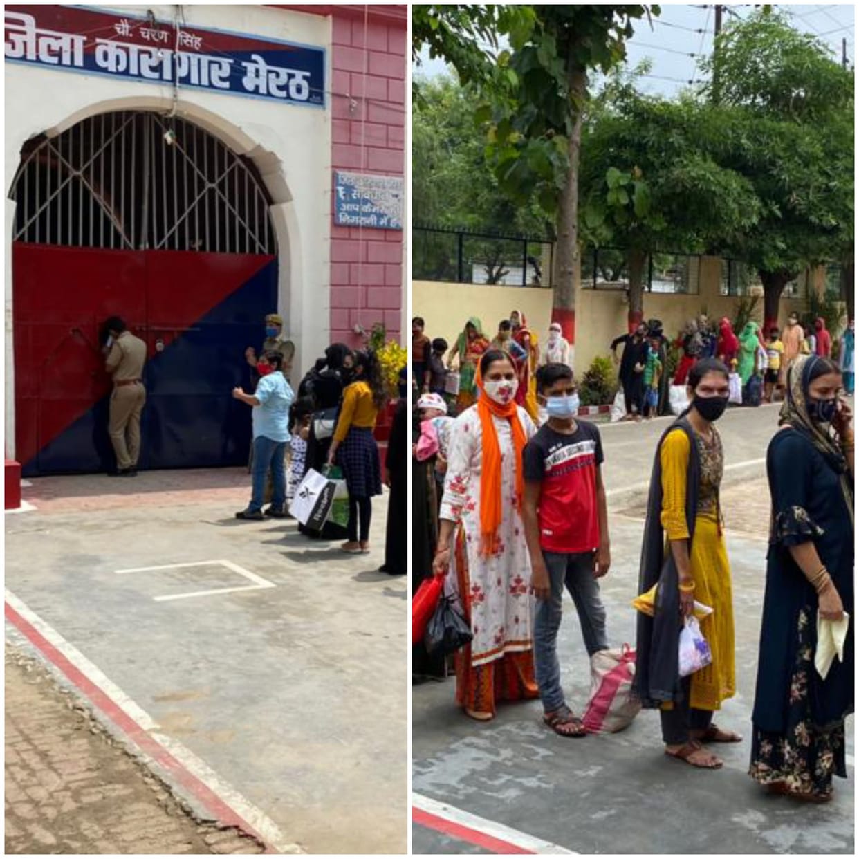 Sisters celebrated rakshabandhan with brothers in district jail Meerut