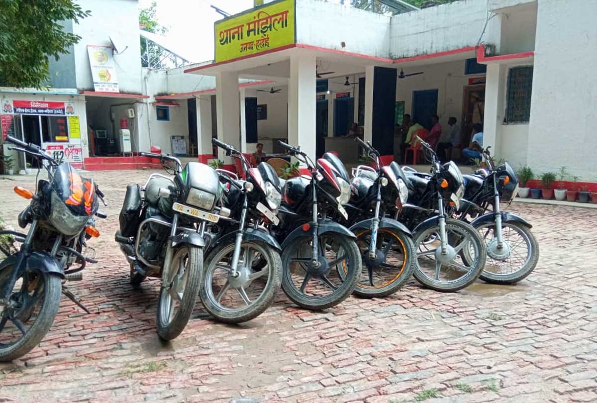 Hardoi police got big success: two inter-district vehicle thieves arrested, seven bikes also recovered