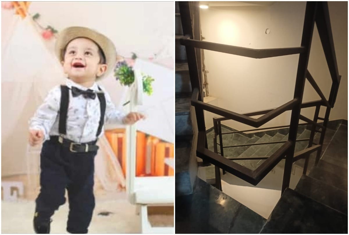 child died after falling from 12th floor in Greater Noida today was his first birthday Weeds spread 