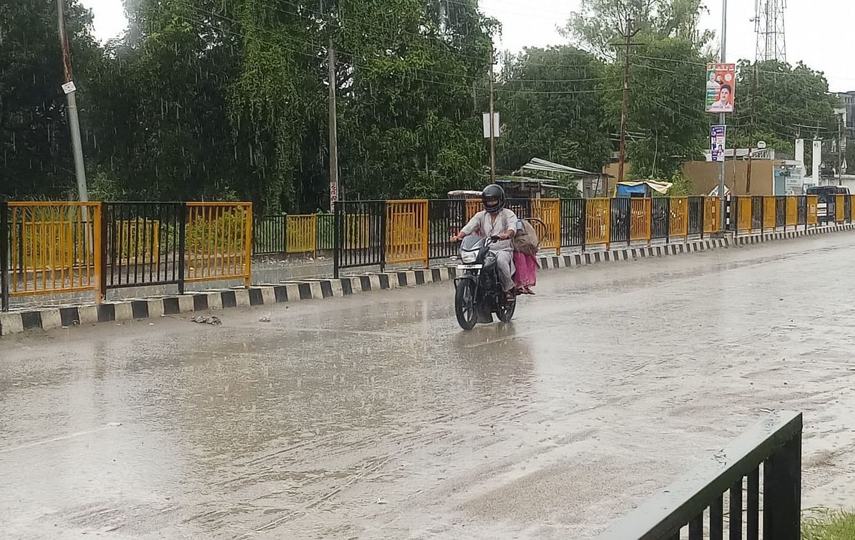 Rain provide relief from hot