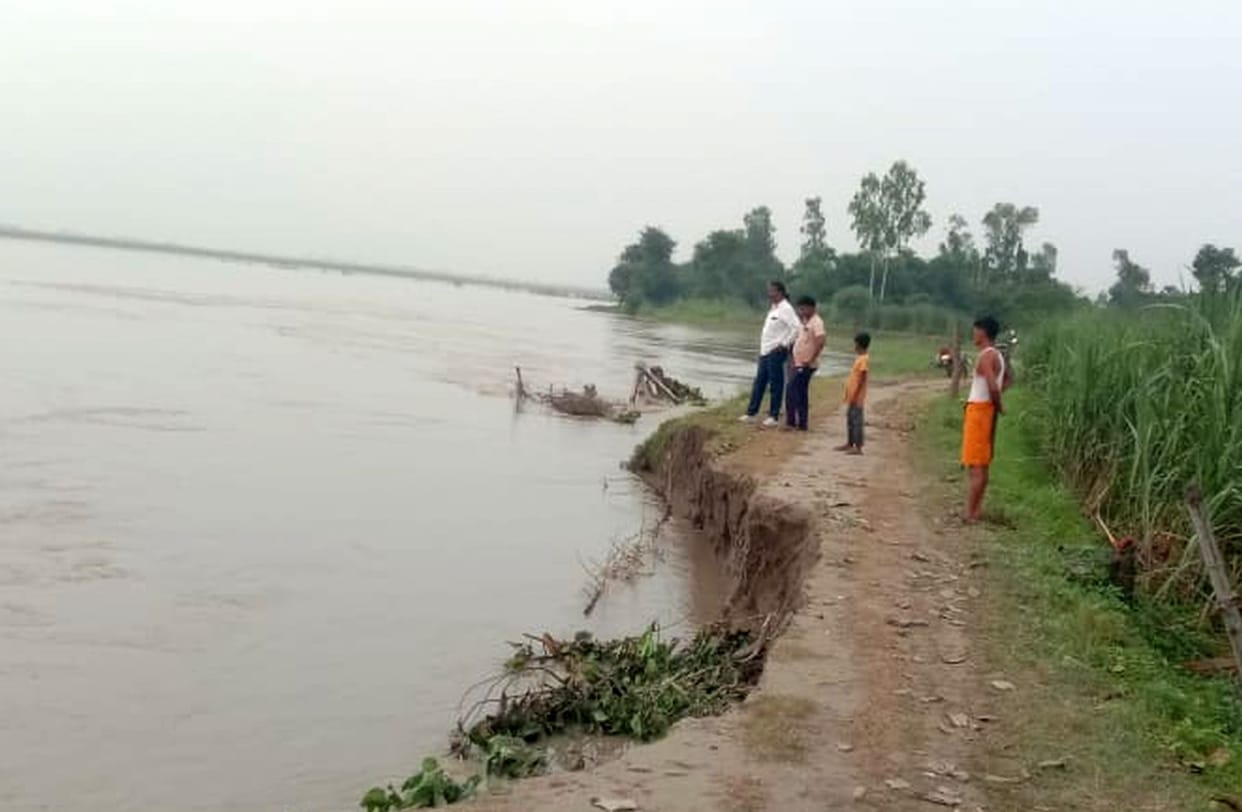 Saryu reached 21 cm above the red mark