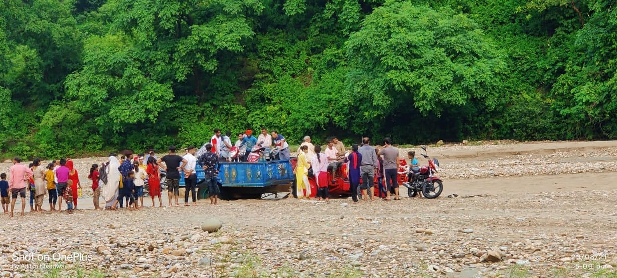 Rivers in spate due to heavy rain on Shivalik hills