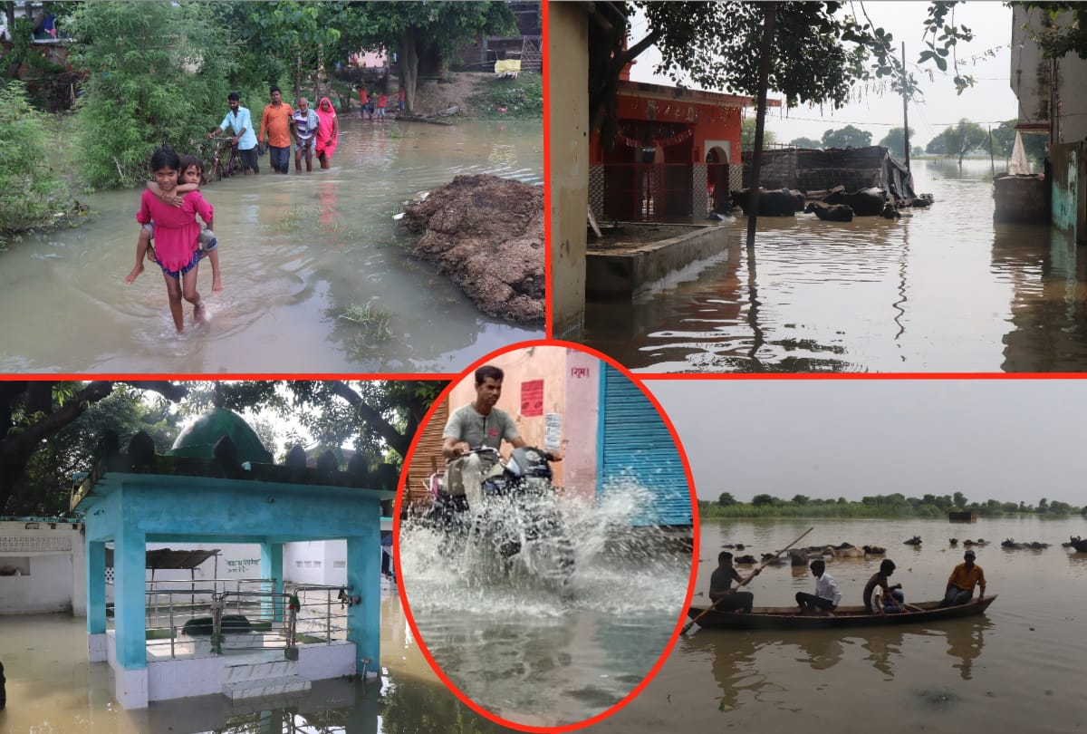 Flood in Gorakhpur population of 113 villages affected by flood