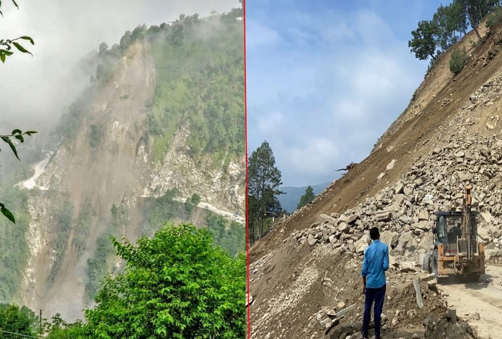 Uttarakhand News: Tanakpur Pithoragarh Highway closed after heavy Landslide photos
