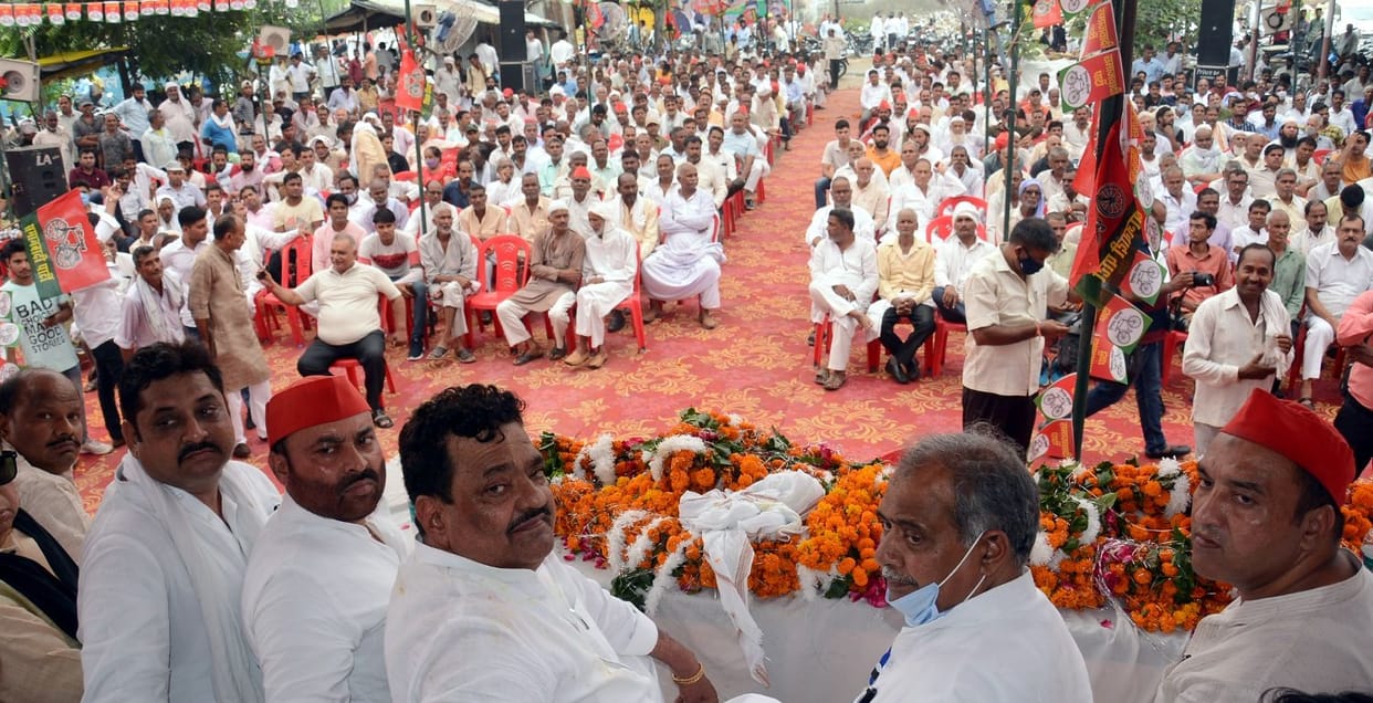 Former MP Rajpal Saini in Muzaffarnagar