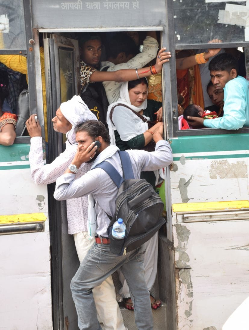Heavy Rush at Rudrapur Bus Station