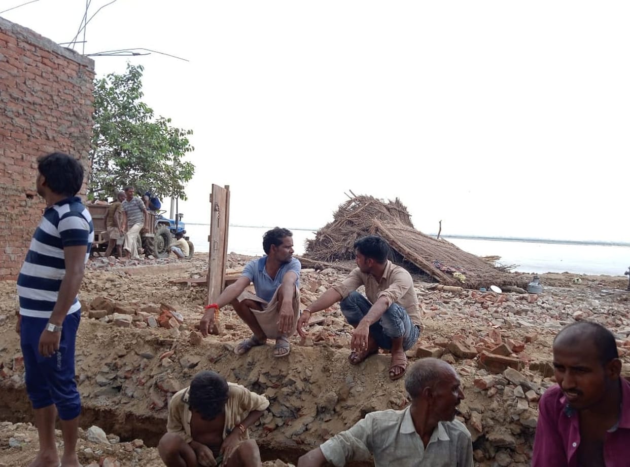 Land of 16 houses covered in Ganga