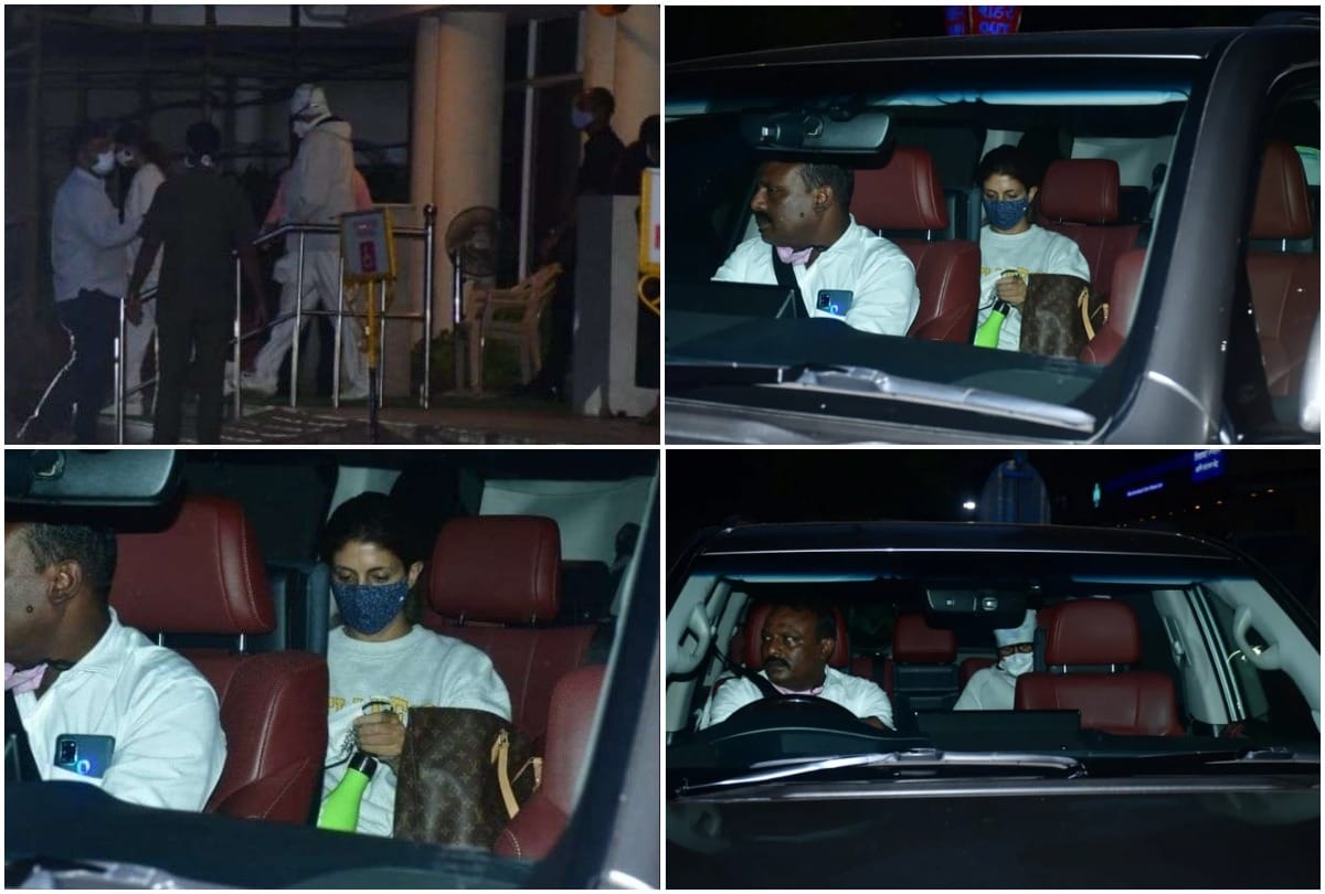 Amitabh Bachchan and Shweta Bachchan visit Abhishek Bachchan at the hospital after the latter was admitted due to an injury