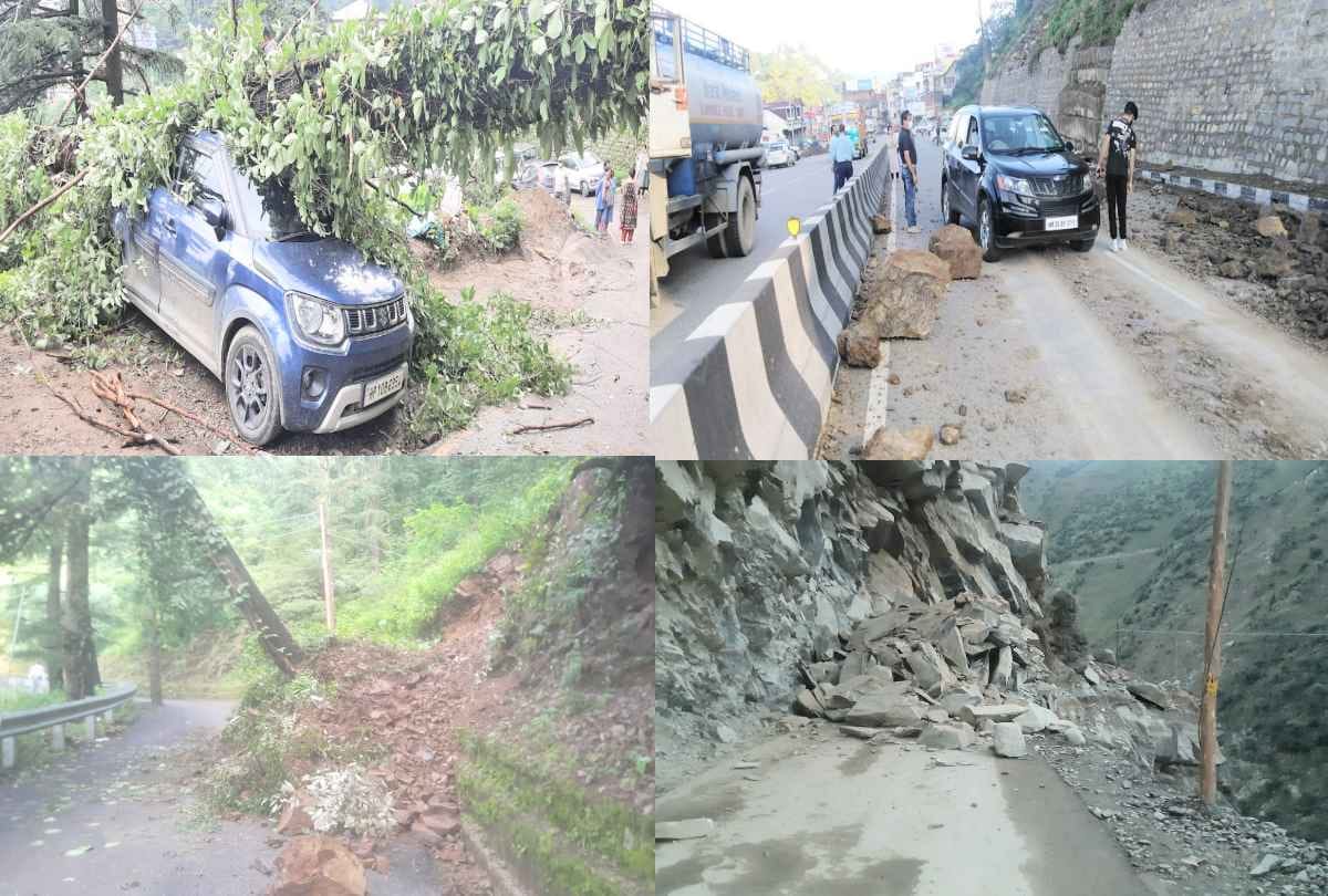 Himachal Weather Forecast Update Today: Vehicles damaged due to landslides and trees, boulder fell on Kalka-Shimla highway, heavy rainfall alert again