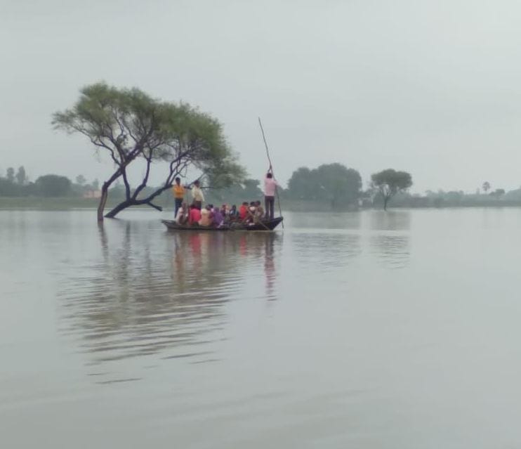 flood in ghagra area