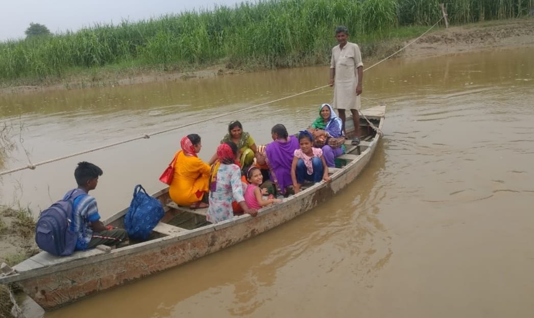 Due to the water in the Solani river, the passengers faced huge problems