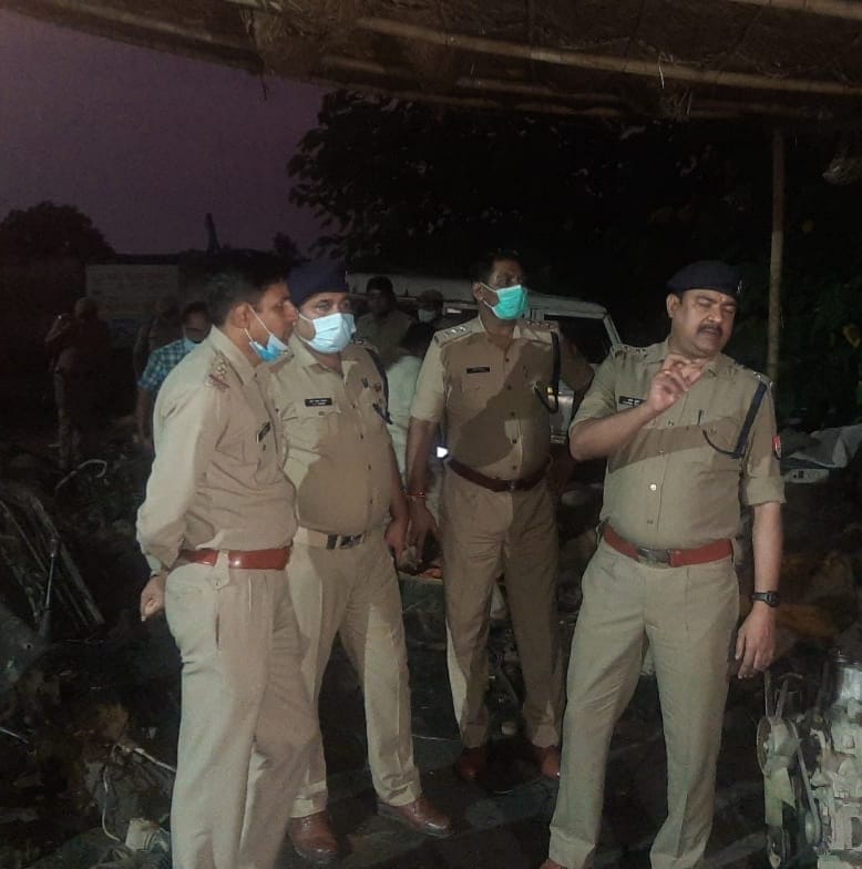 Police raid on vehicle cutting warehouse