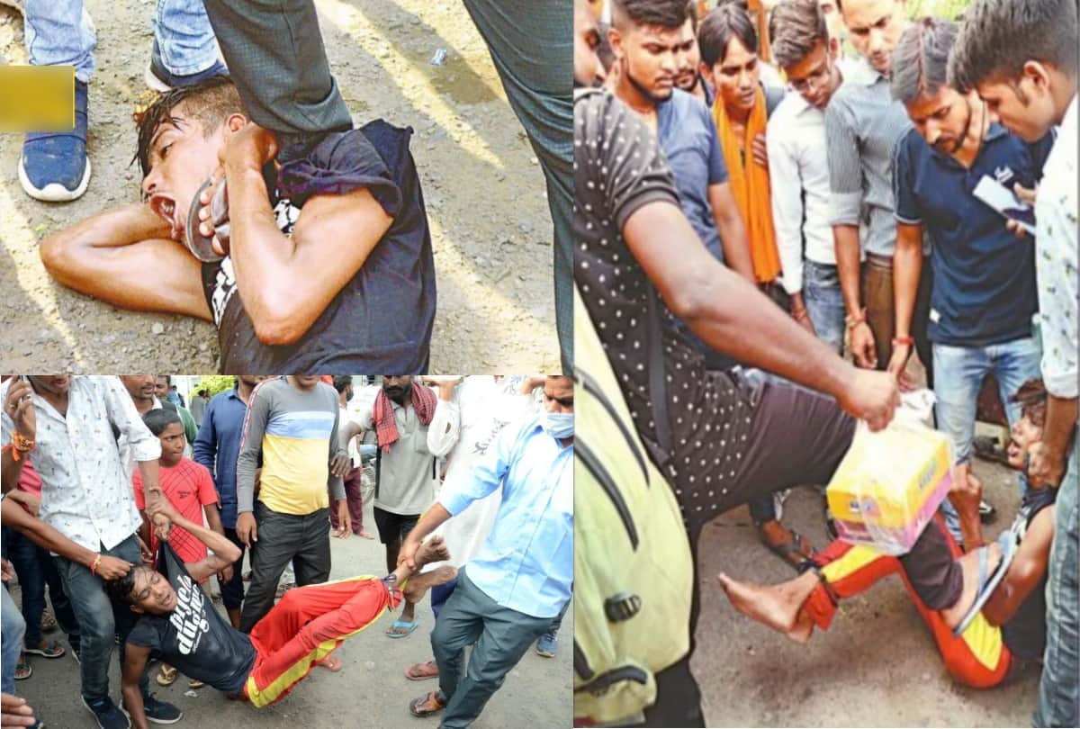 young man brutally beaten up by mob in Bareilly see Shameful pictures