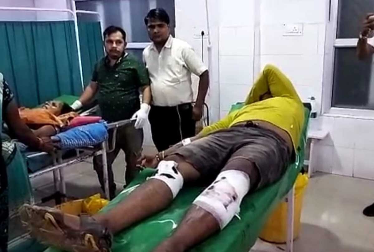 UP: gangster encounter with police in Etawah, one miscreant got shot in the leg, four arrested