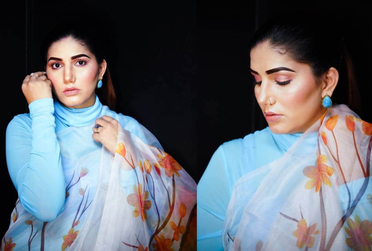 Sapna Choudhary saree traditional look photos goes viral