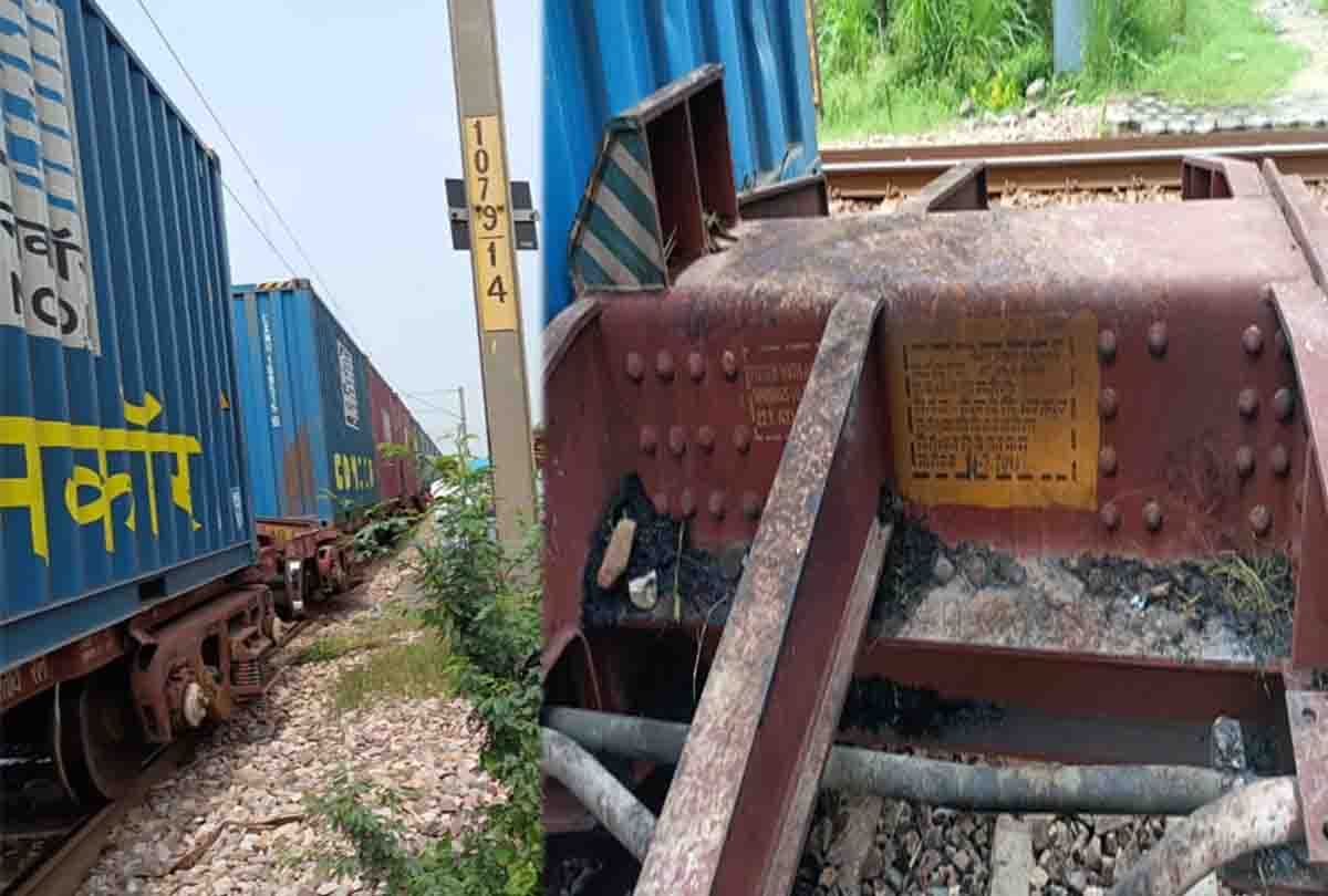 shatabdi express stopped after fire broke out in goods train