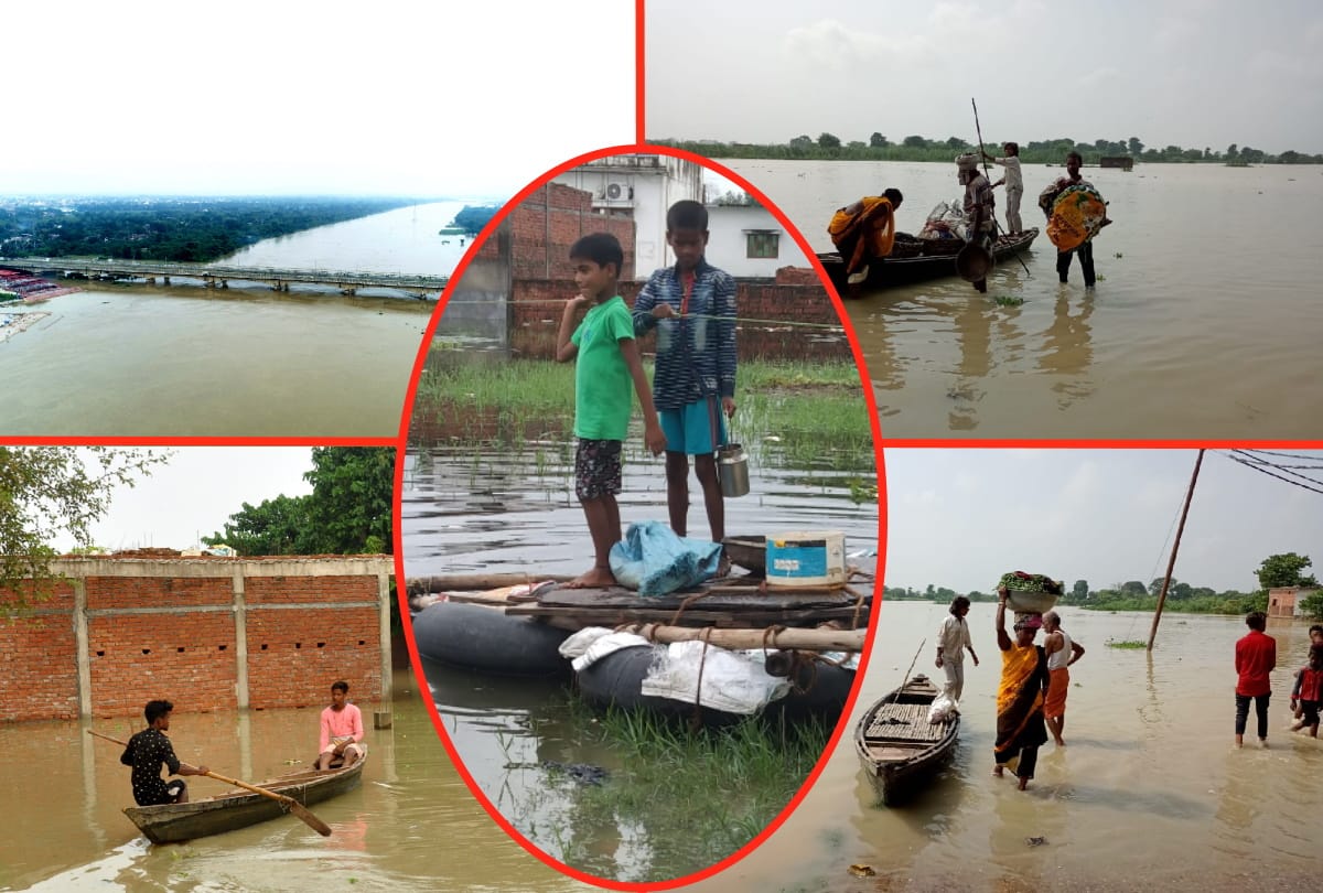 Gorakhpur Flood News Update Population of 125 villages in grip of flood in Gorakhpur