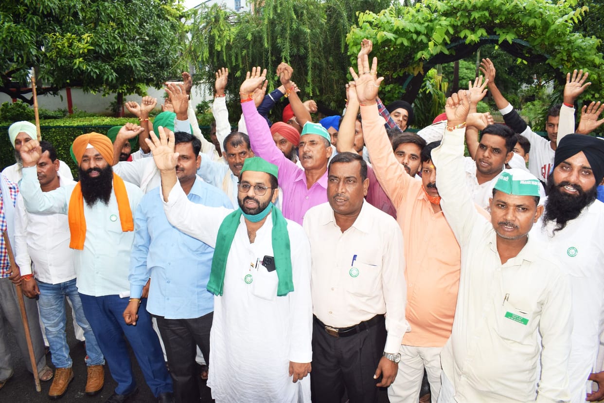 Farmers protest