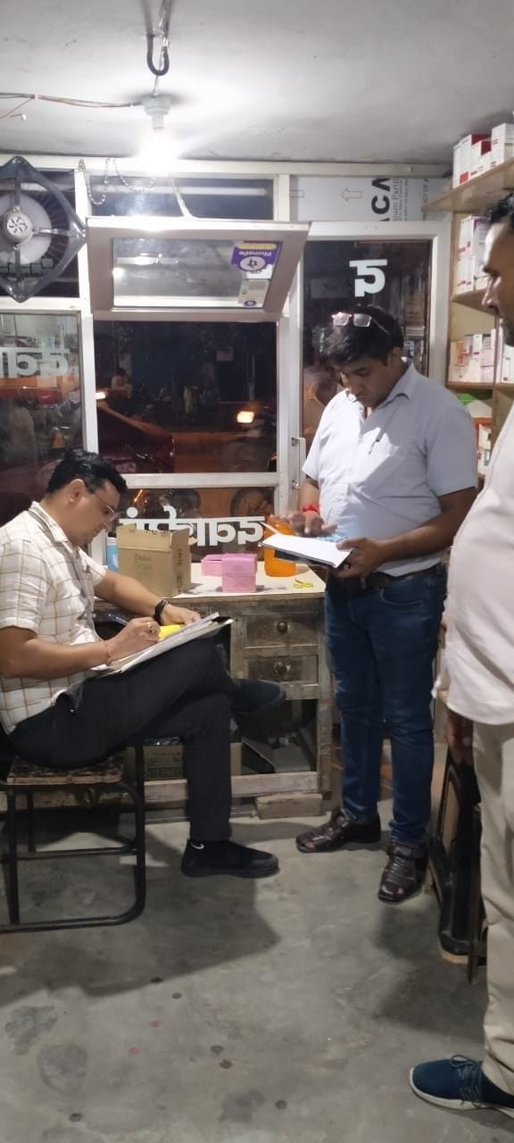Raid on two medical stores on complaint of selling MTP kit