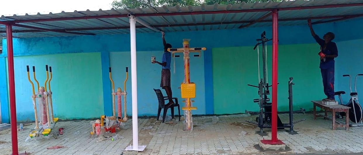 stadium is being prepared with 18.81 lakhs
