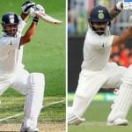 सचिन तेंदुलकर (बाएं) और विराट कोहली।