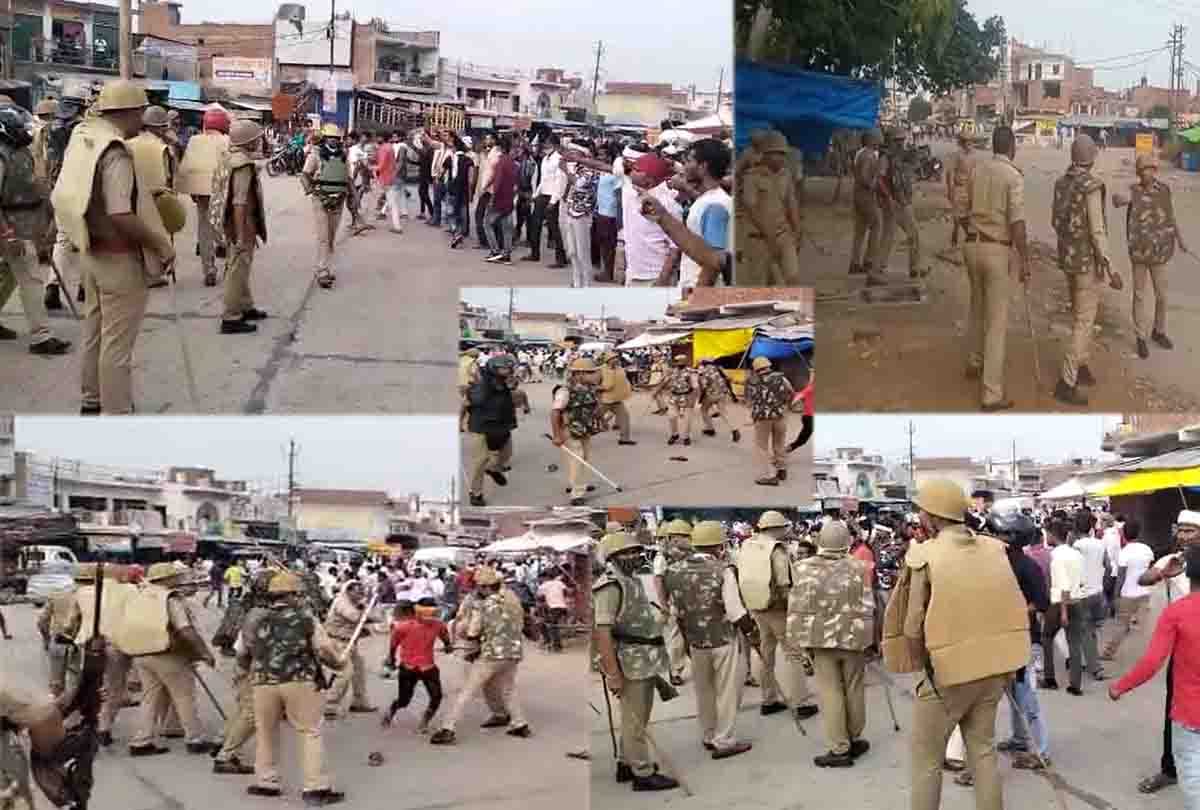 Kannauj: Stone pelting on municipal workers who arrived to remove Buddha statue