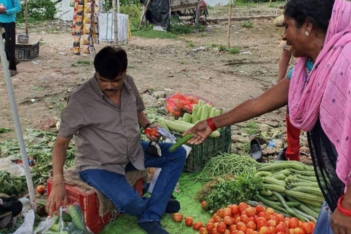 Pics of IAS officer selling vegetables went viral.