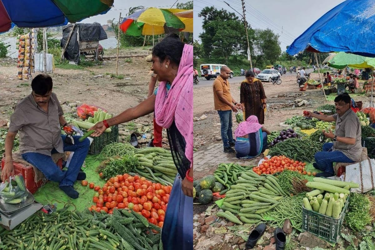 Pics of IAS officer selling vegetables went viral.