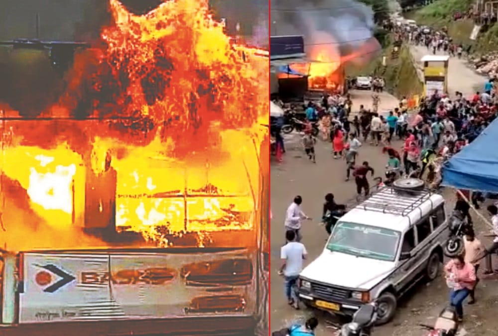 Badrinath Highway: Fire Broke Out in Sweet shop at chamoli market after Cylinder Blast photos