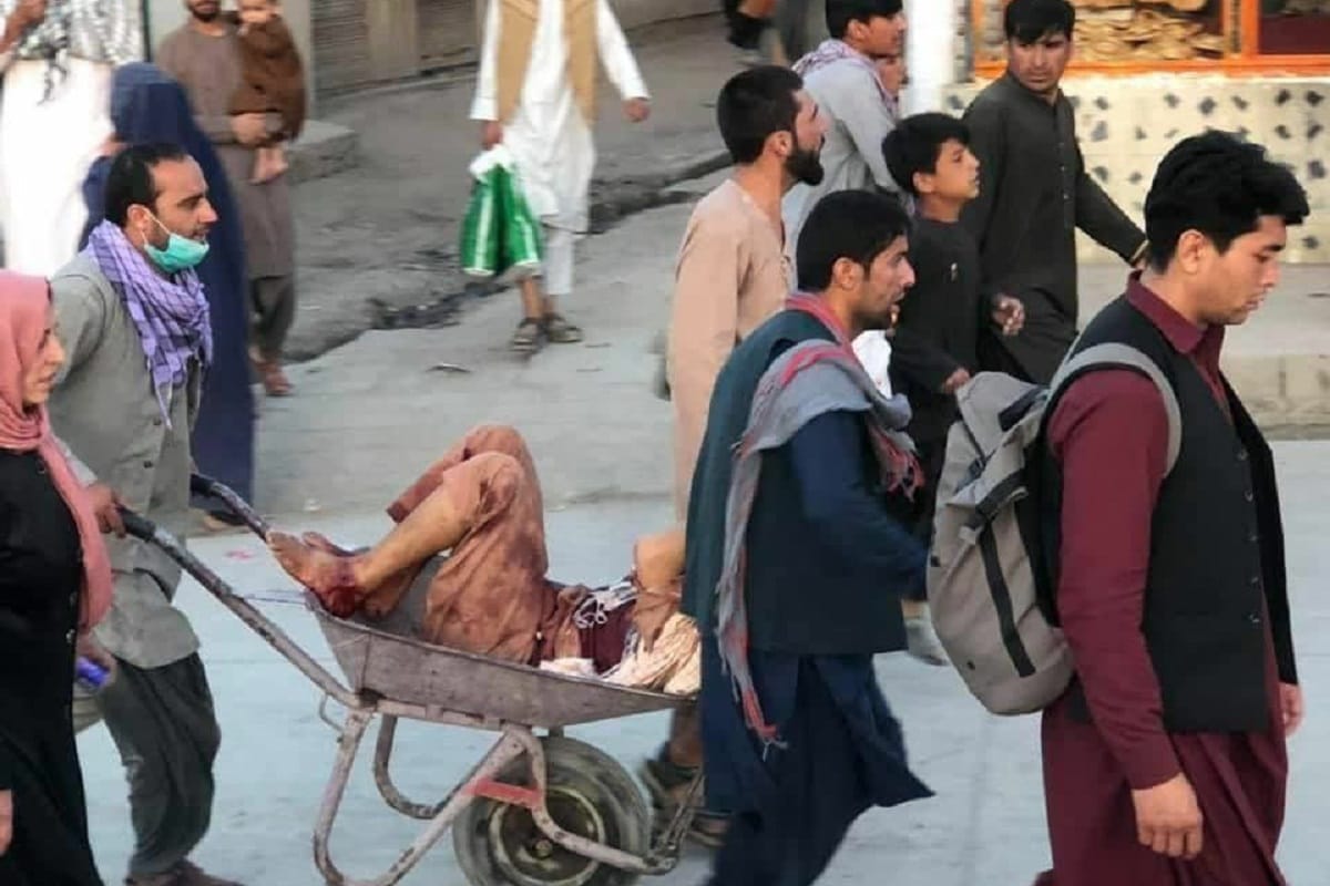 Kabul Airport Explosion leaving people dead and injured in Afghanistan pictures images
