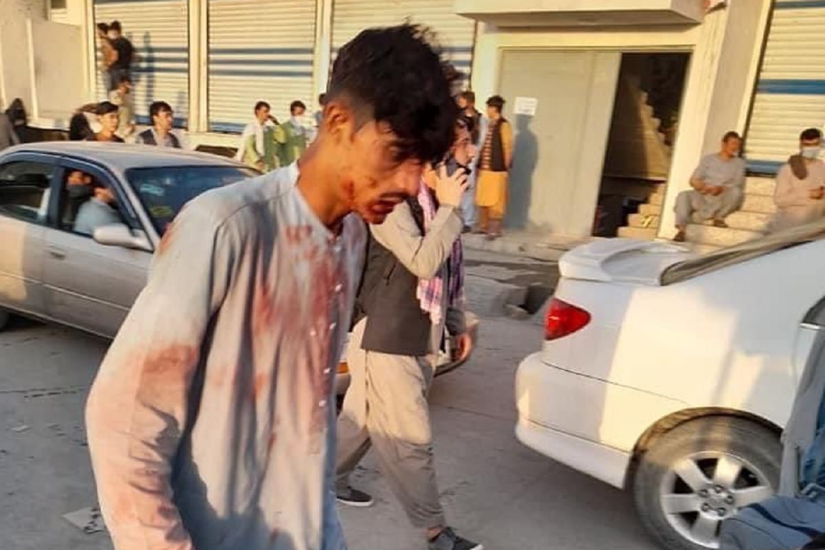 Kabul Airport Explosion leaving people dead and injured in Afghanistan pictures images