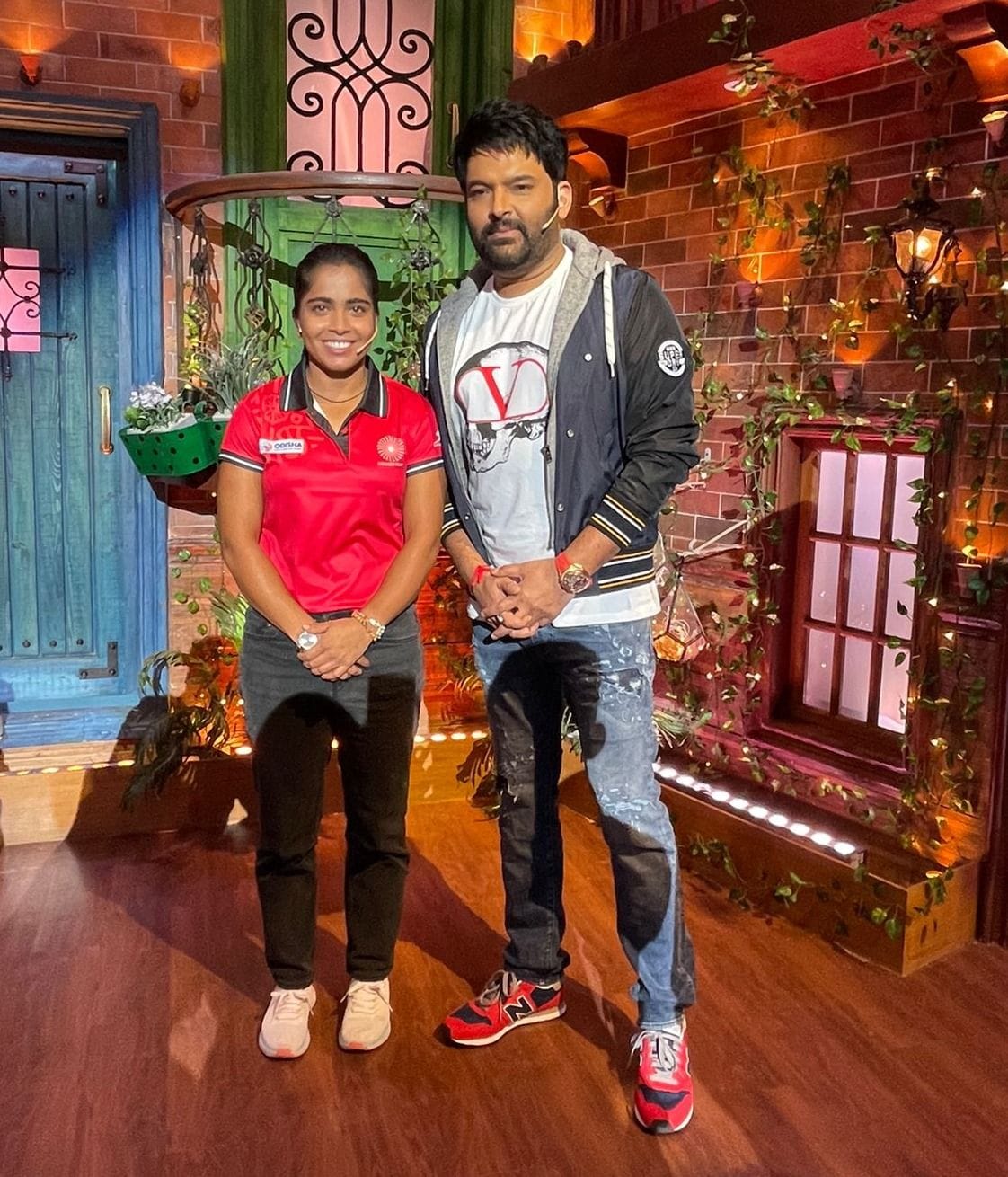 Neha Goyal of Sonepat arrived as a guest on The Kapil Sharma Show, shooting in Mumbai