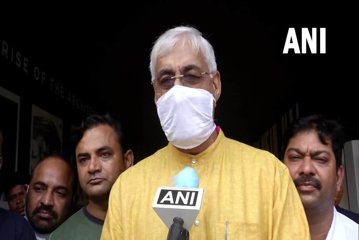 Chhattisgarh health minister and Congress leader TS Singh Deo arrives at Delhi airport